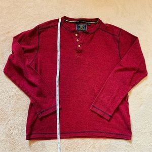 Vintage 1946 molten lava Henley